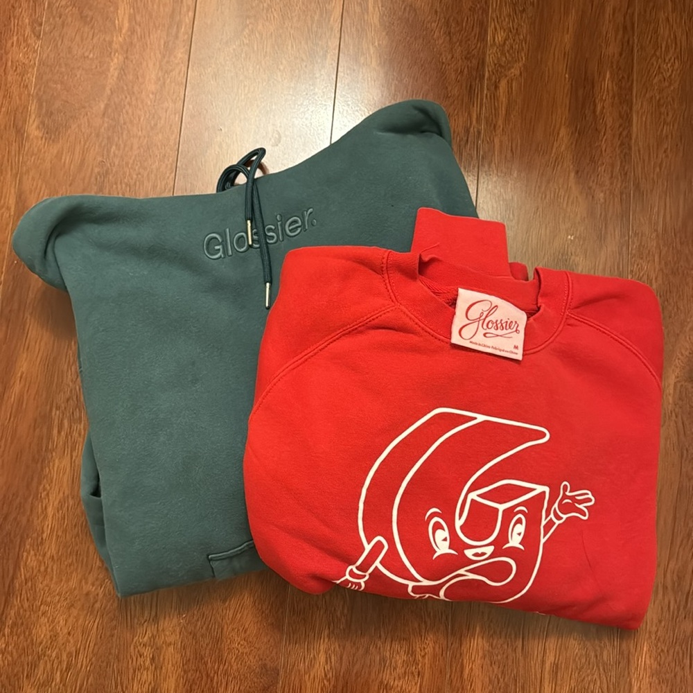 Glossier Sage Hoodie holiday set